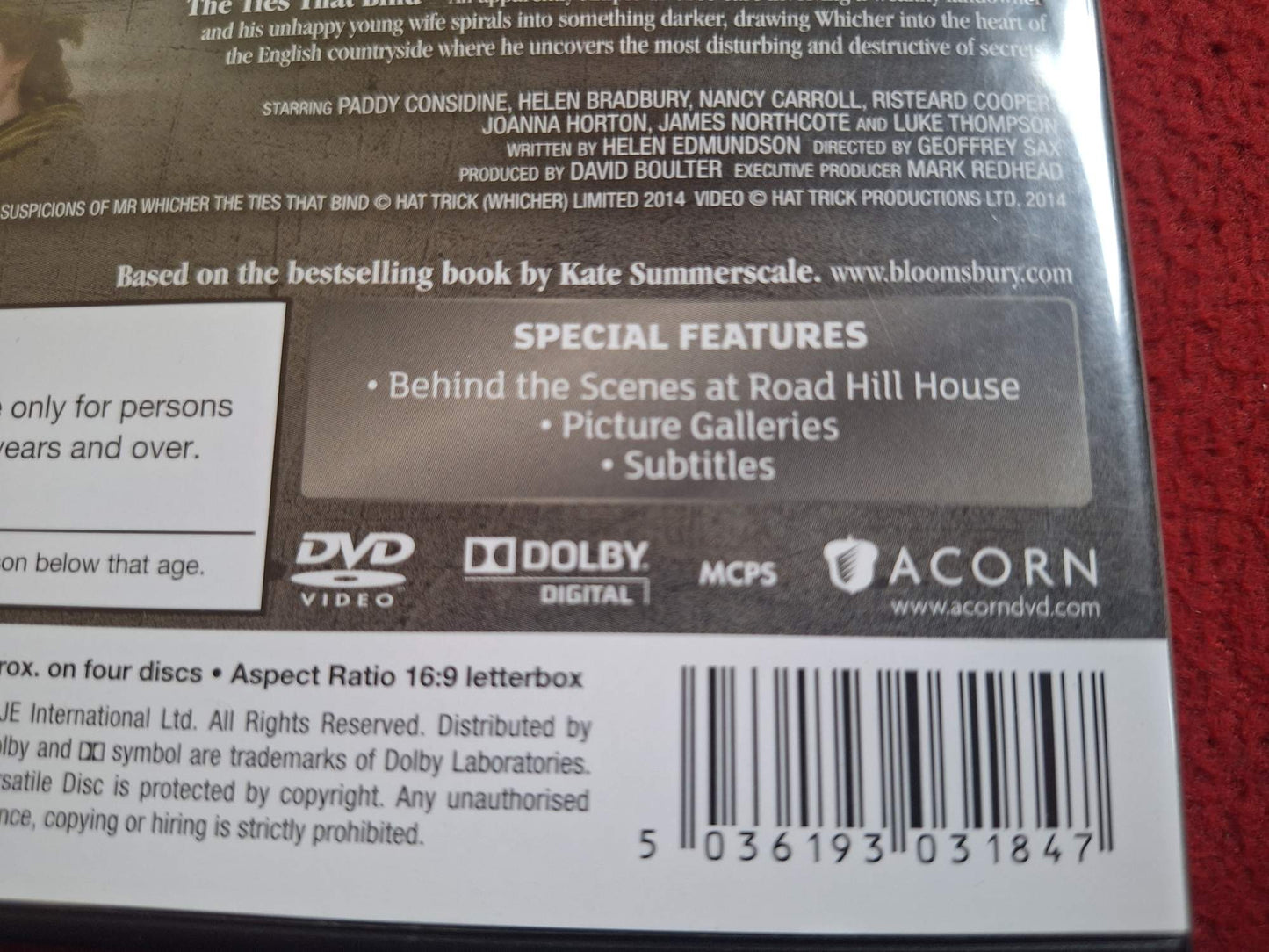 THE SUSPICIONS OF MR WHICHER BOX FOUR MYSTERIES DVD