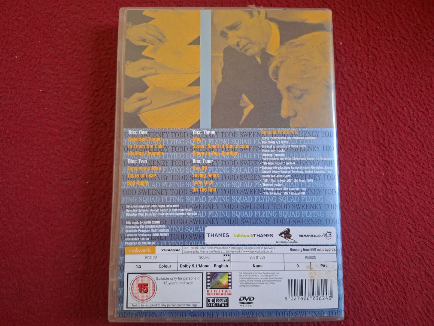 THE SWEENEY SERIES 3 BOX DVD