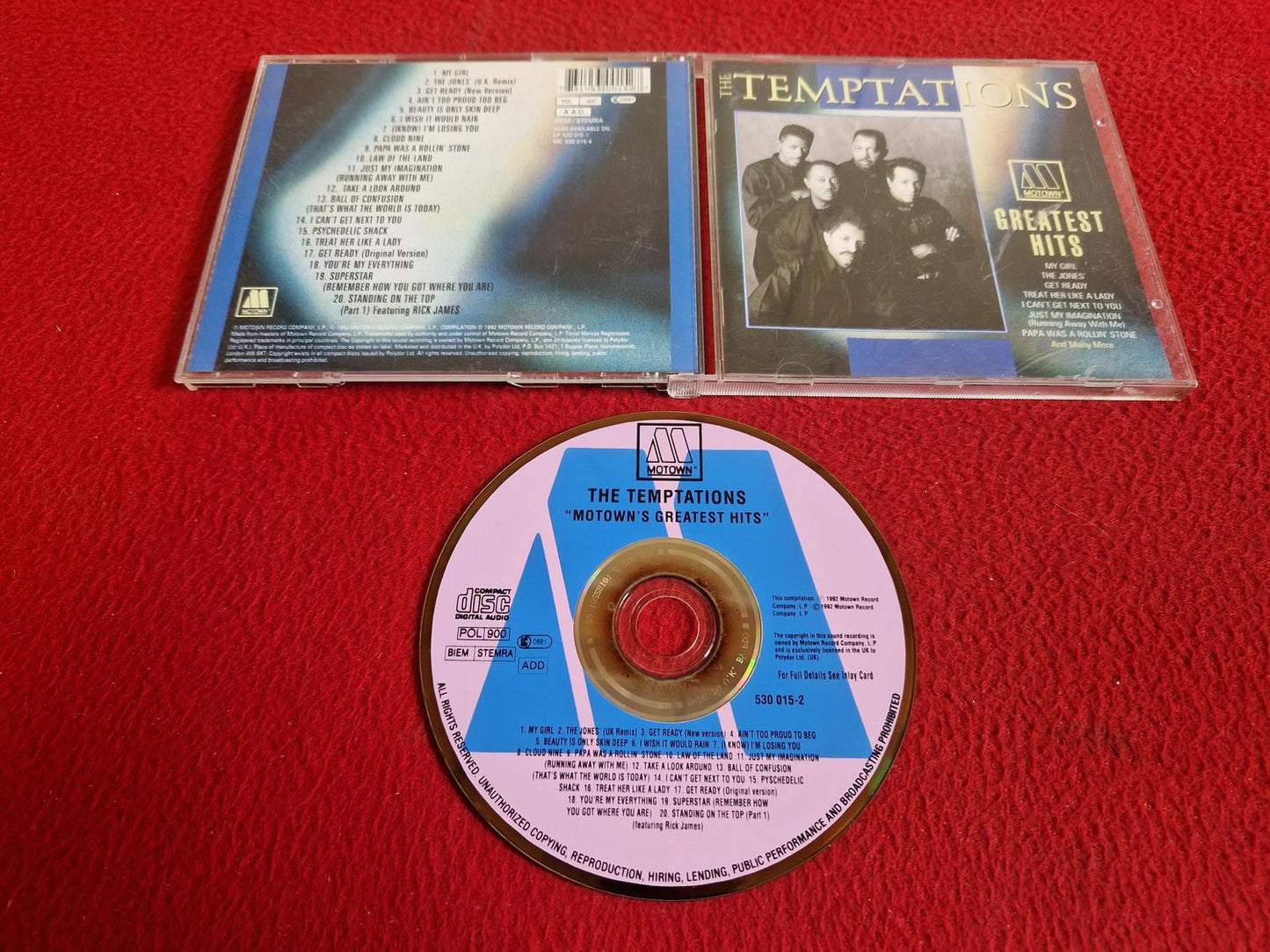 THE TEMPTATIONS MOTOWN'S GREATEST HITS CD