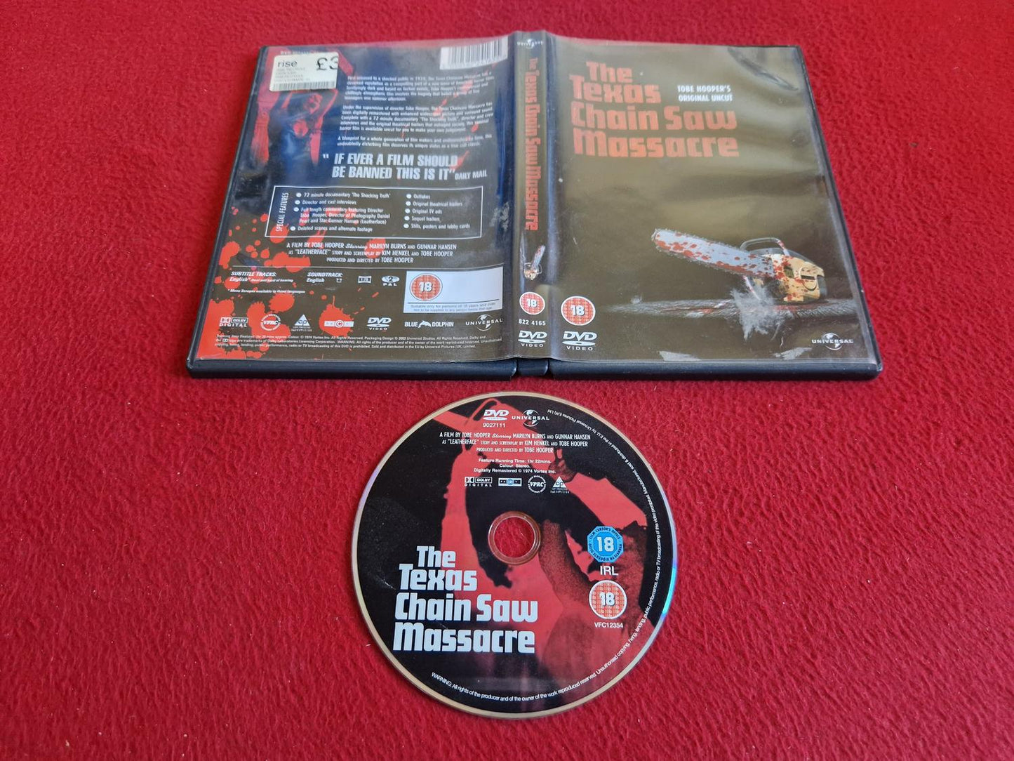 THE TEXAS CHAINSAW MASSACRE DVD