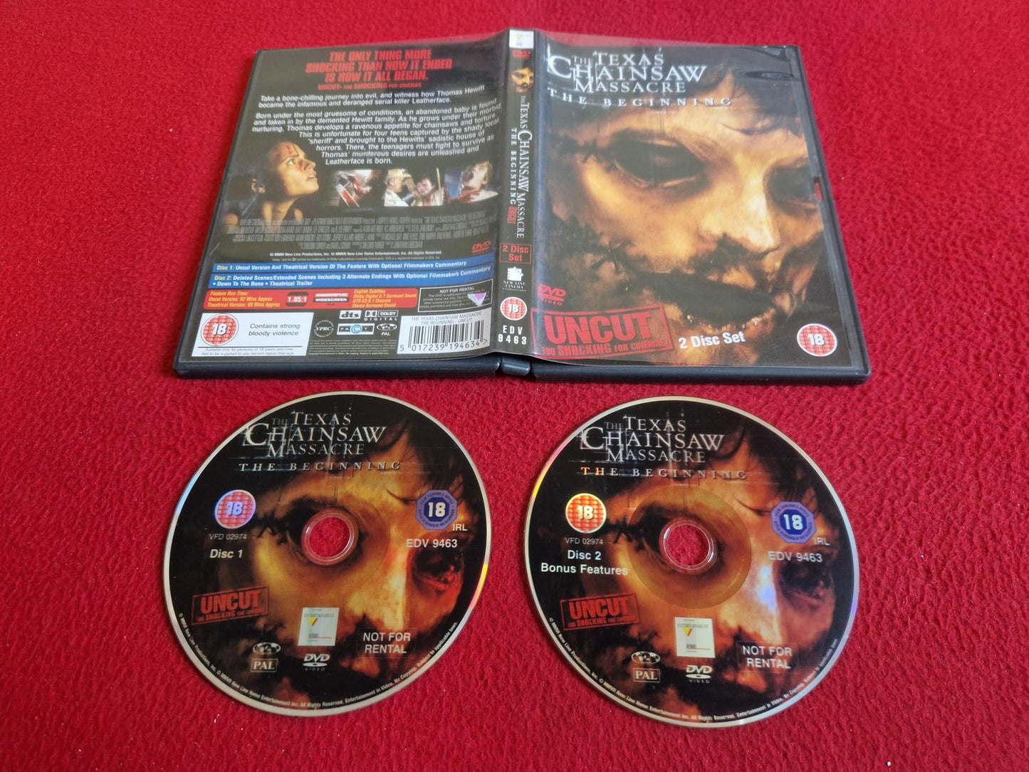 THE TEXAS CHAINSAW MASSACRE THE BEGINNING DVD