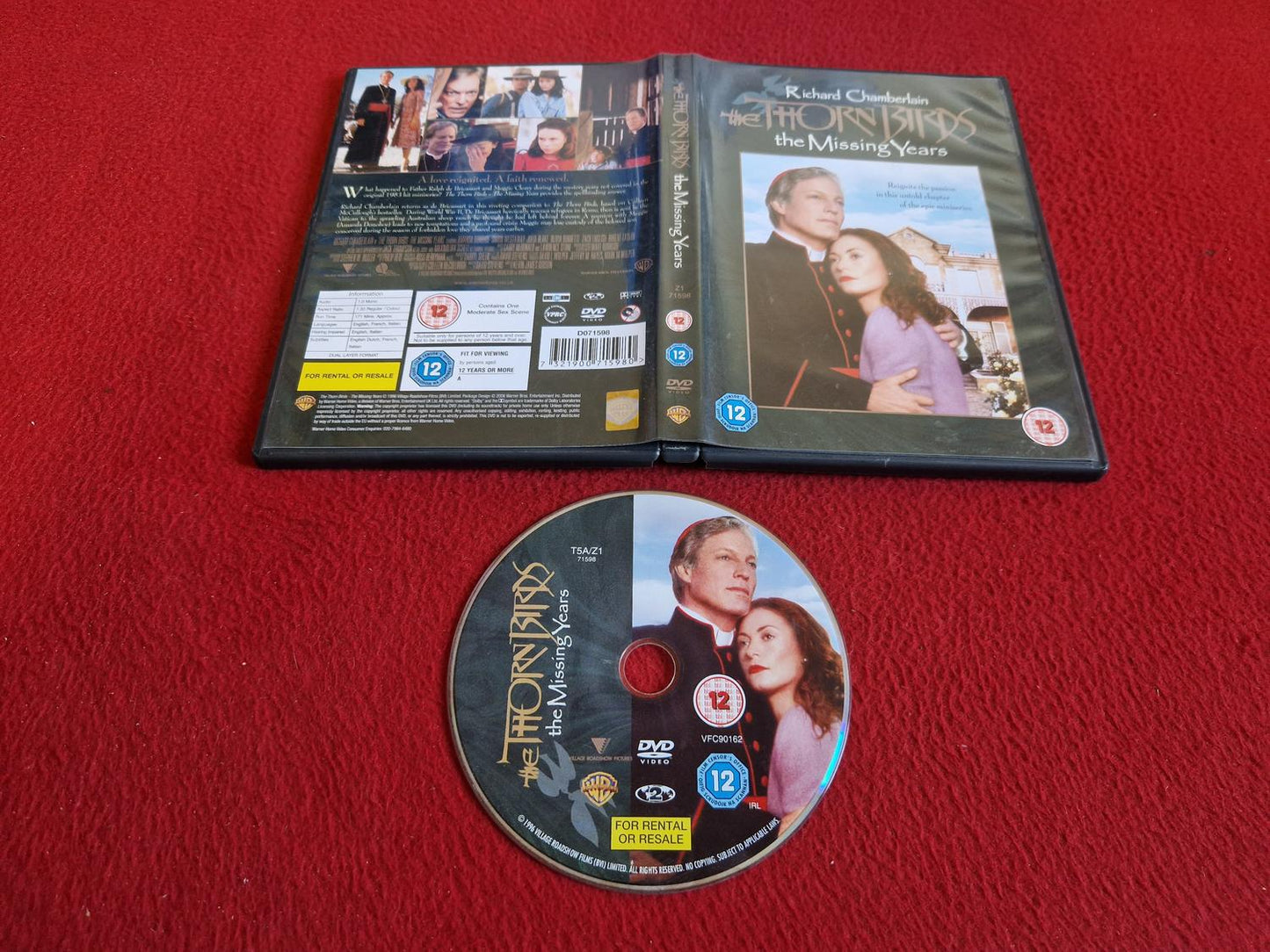 THE THORN BIRDS THE MISSING YEARS DVD