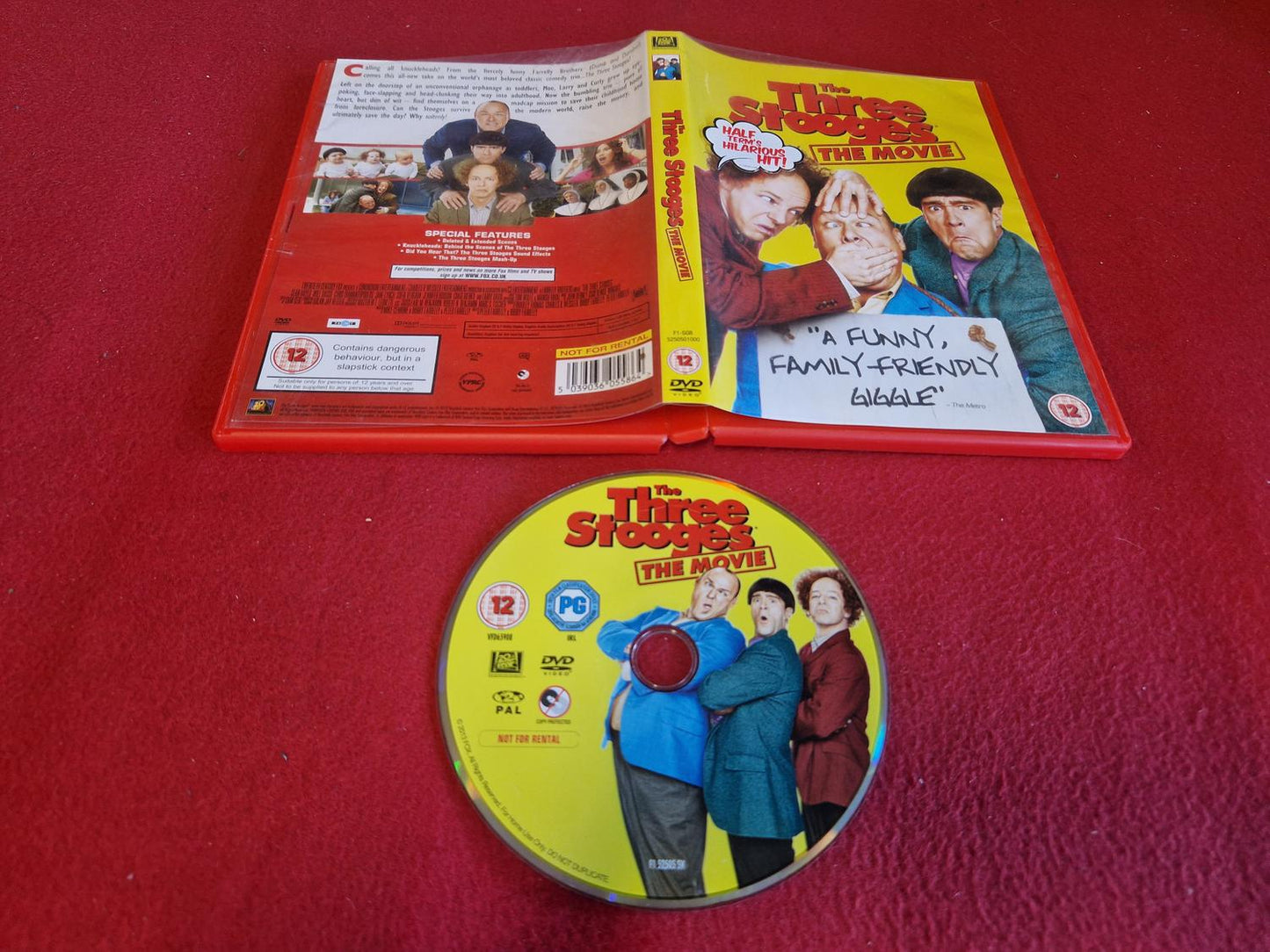 THE THREE STOOGES THE MOVIE till DVD