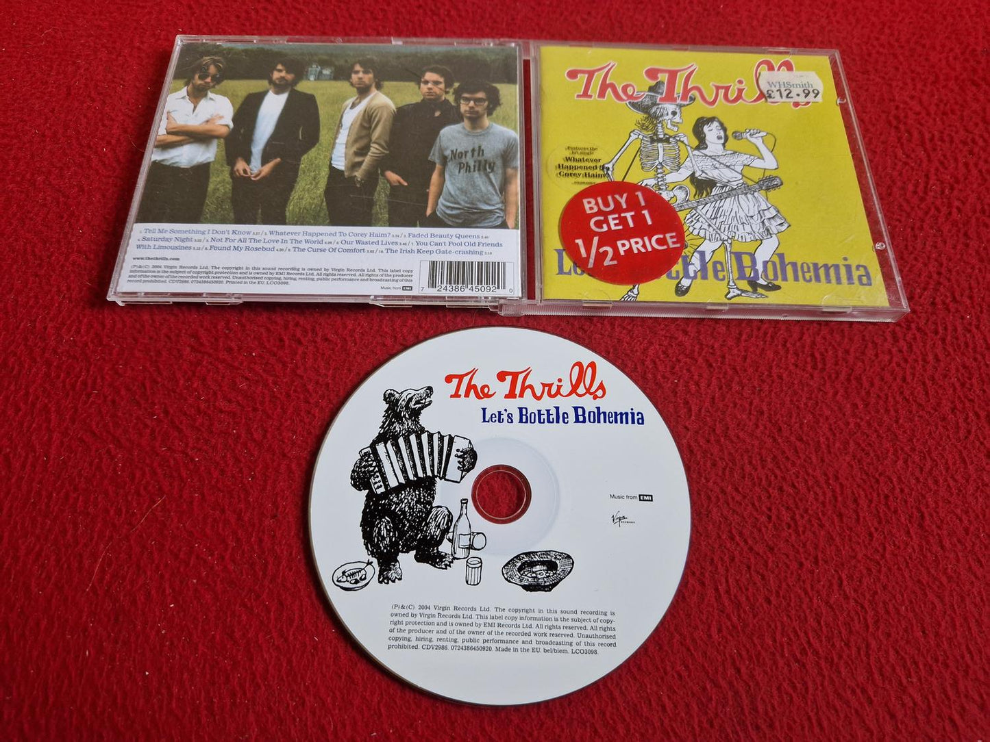 THE THRILLS LET'S BOTTLE BOHEMIA CD