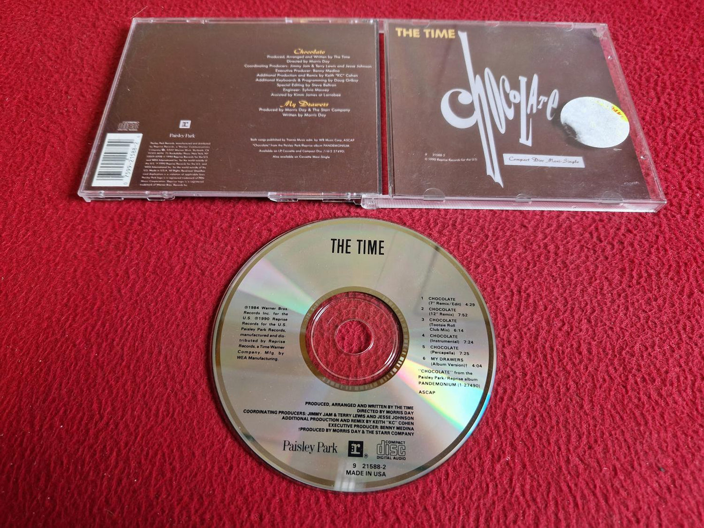 THE TIME CHOCOLATE MAXI SINGEL CD