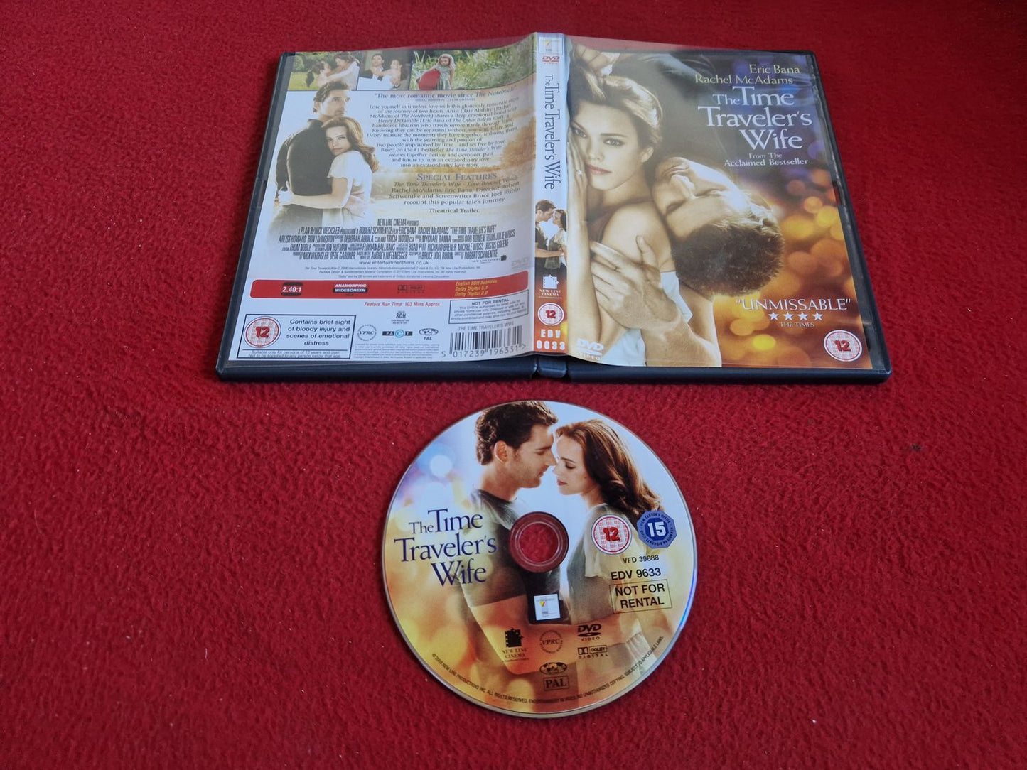 THE TIME TRAVELER'S WIFE DVD
