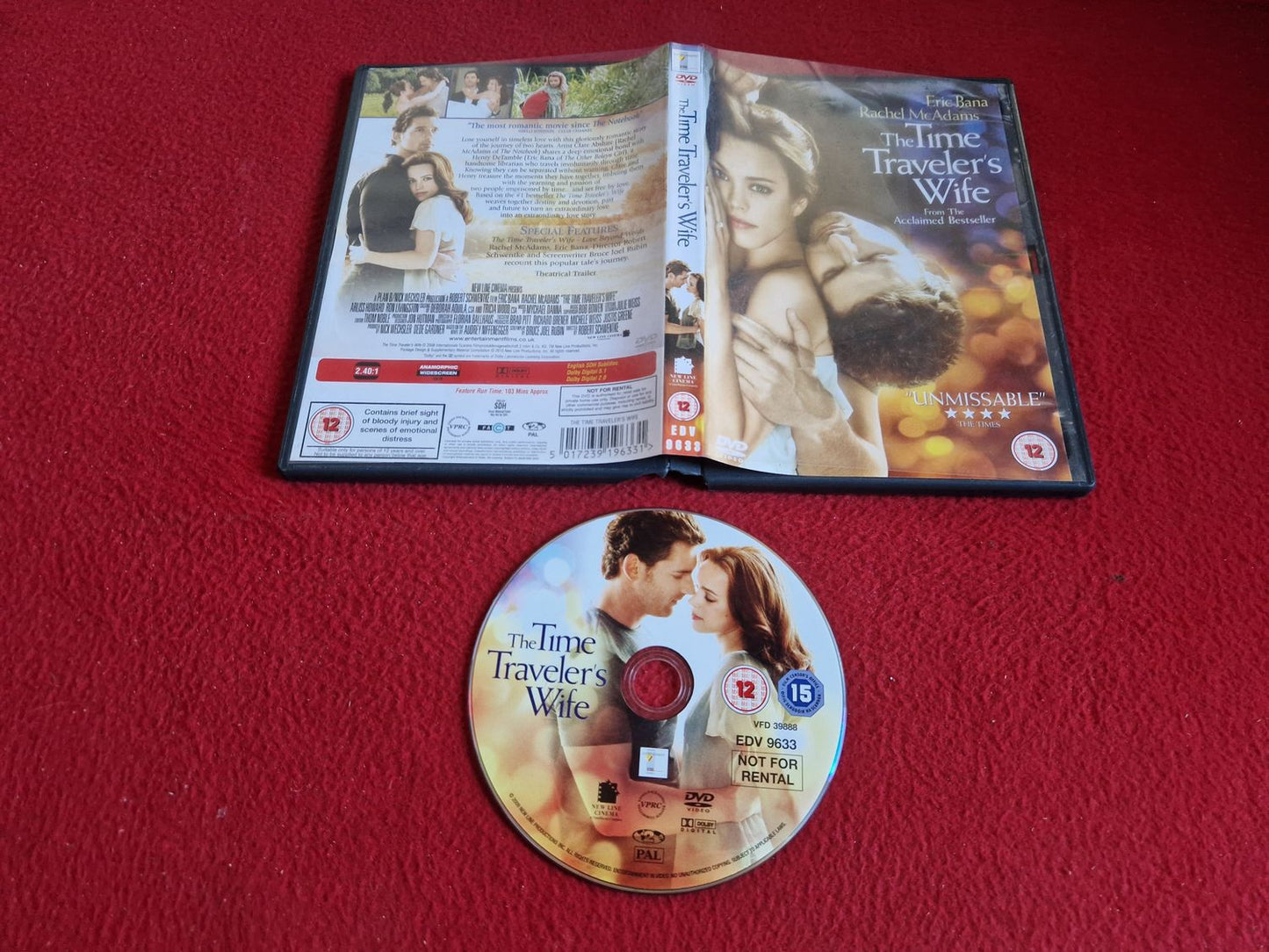 THE TIME TRAVELER'S WIFE DVD