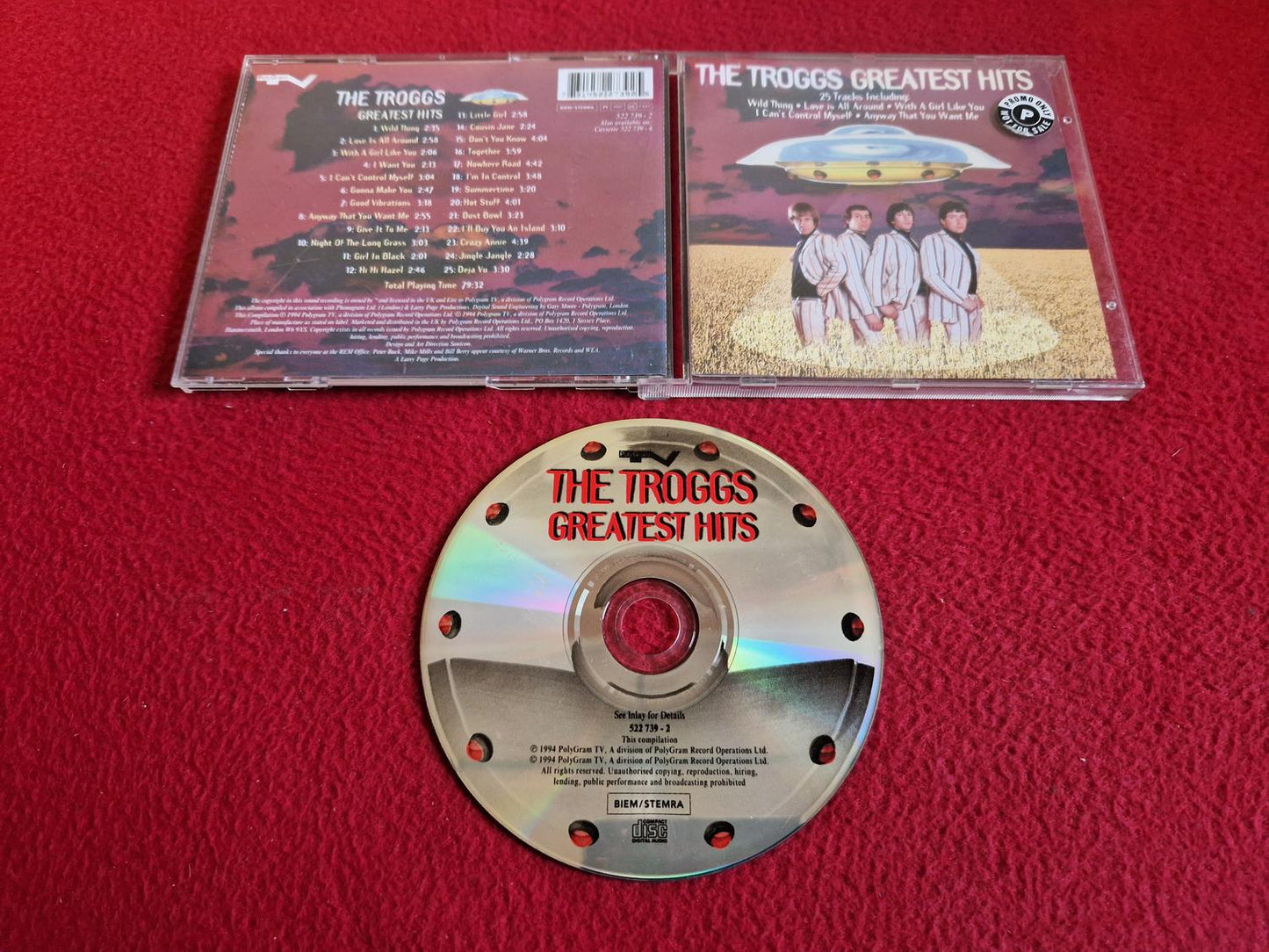 THE TROGGS GREATEST HITS CD