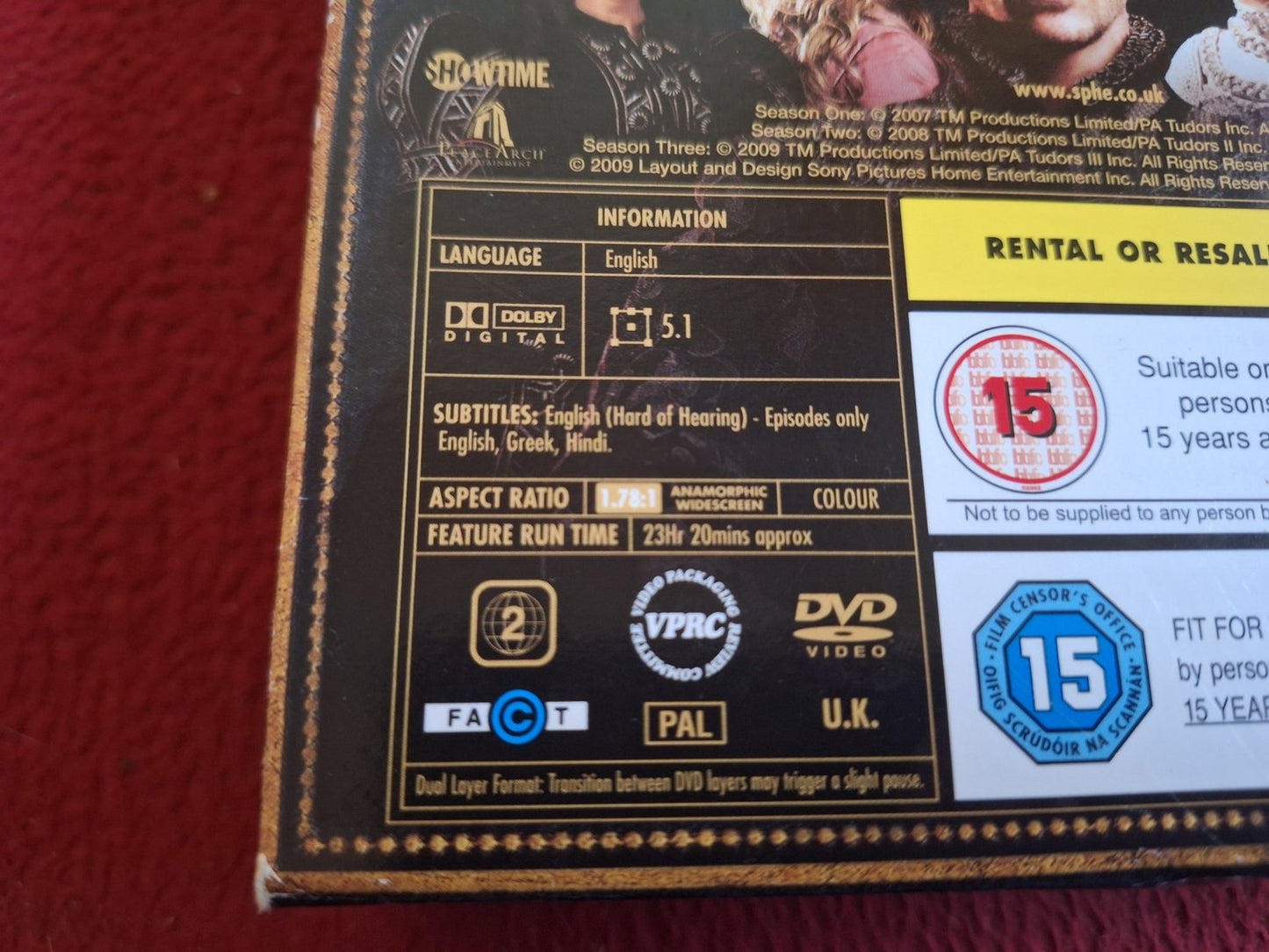 THE TUDORS SEASONS 1 - 3 BOX DVD
