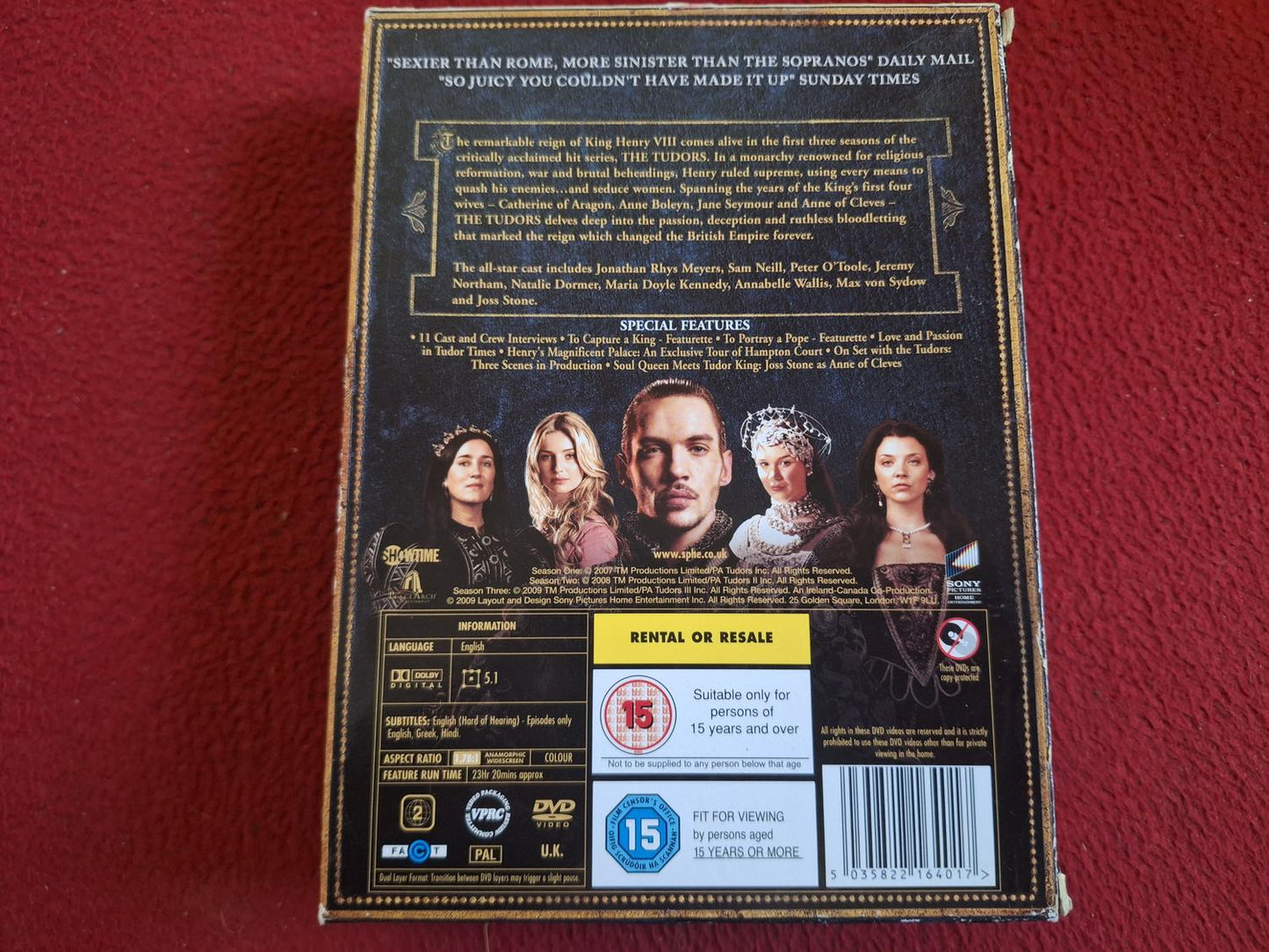 THE TUDORS SEASONS 1 - 3 BOX DVD