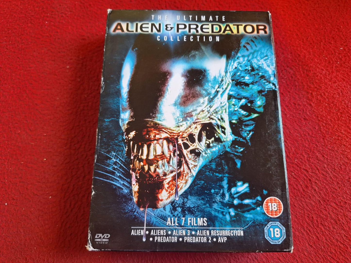 THE ULTIMATE ALIEN & PREDATOR COLLECTION ALL 7 FILMS BOX DVD