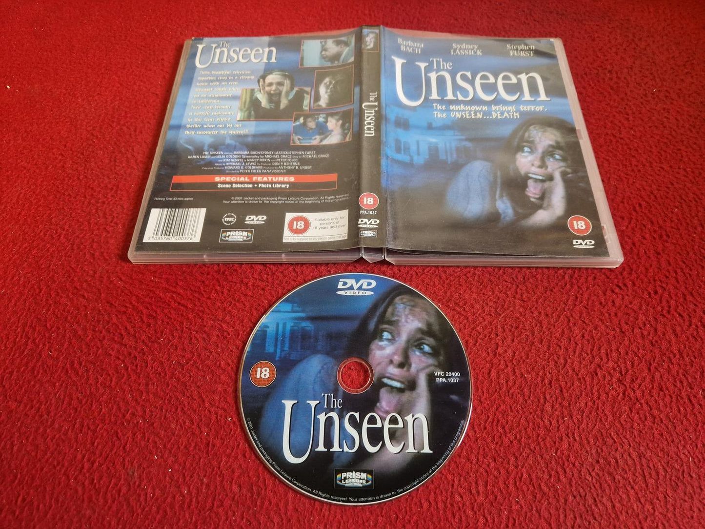 THE UNSEEN DVD