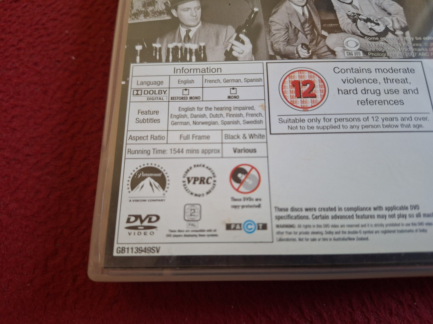 THE UNTOUCHABLES SEASON 2 BOX DVD