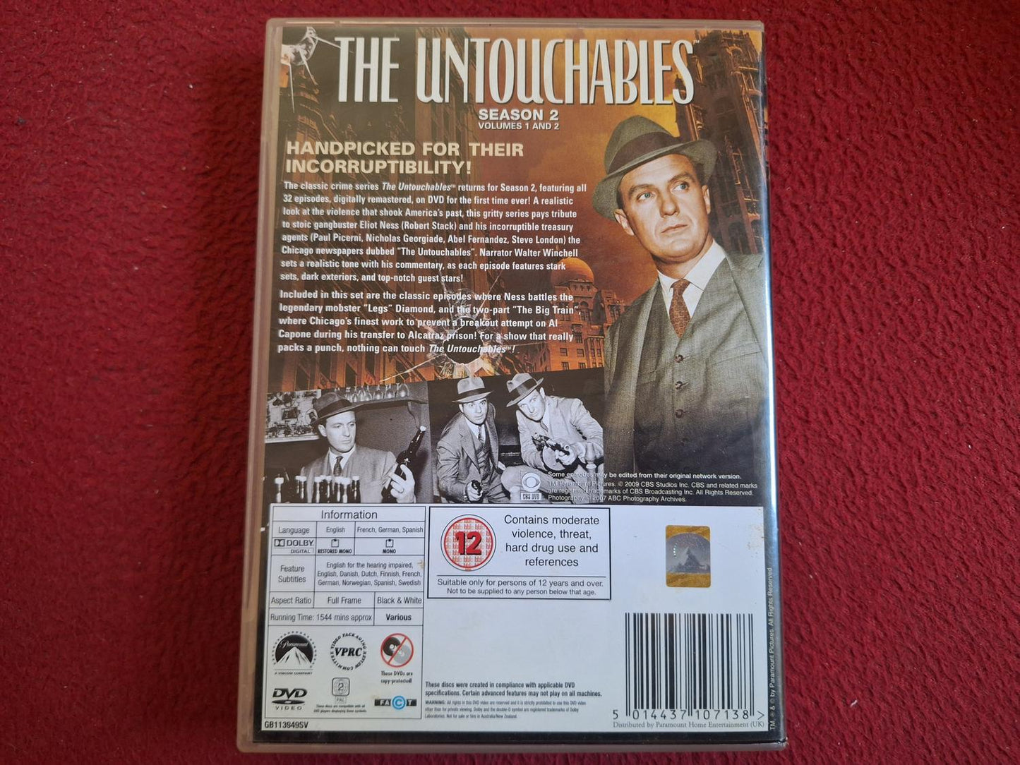 THE UNTOUCHABLES SEASON 2 BOX DVD