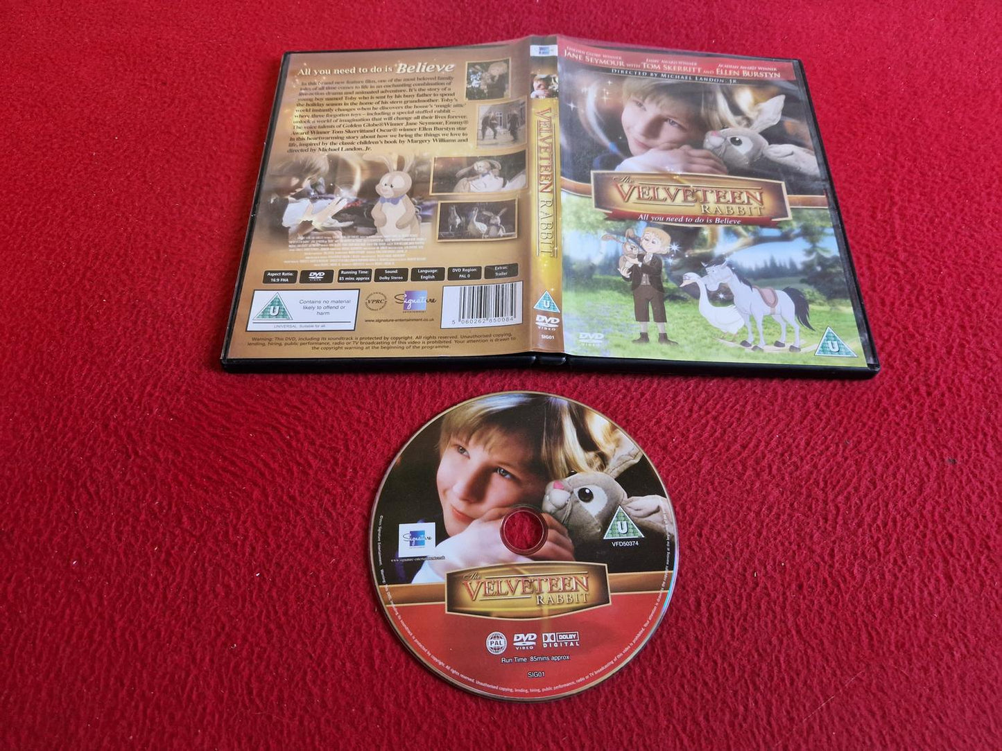 THE VELVETEEN RABBIT DVD