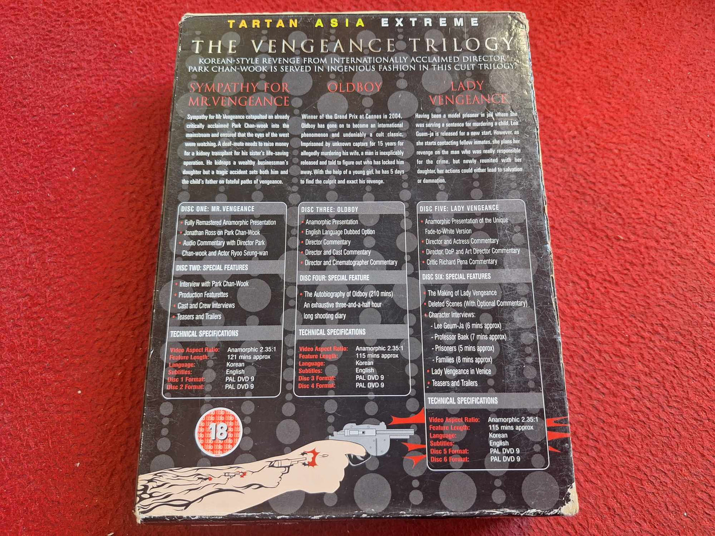 THE VENGEANCE TRILOGY [ KOREANSKT TAL ENGELSK TEXT ] BOX DVD