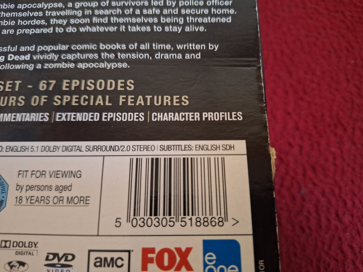 THE WALKING DEAD SEASON 1 - 5 BOX DVD