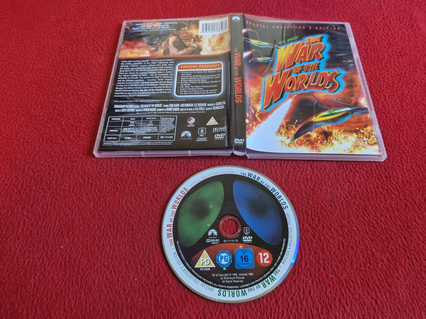 THE WAR OF THE WORLDS [ SVENSK TEXT ] DVD
