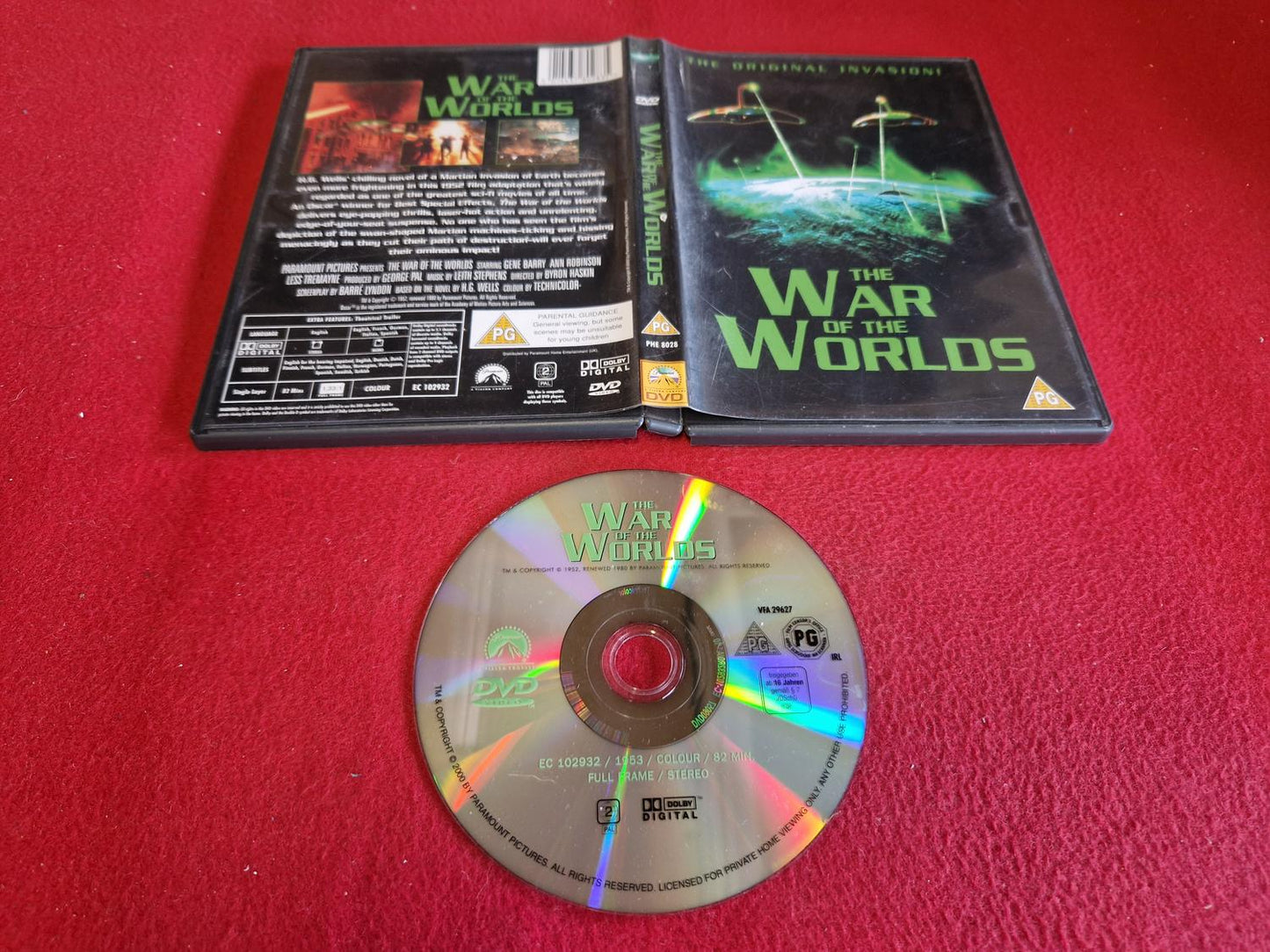 THE WAR OF THE WORLDS till DVD