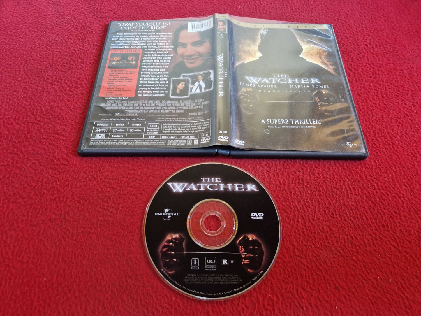 THE WATCHER DVD