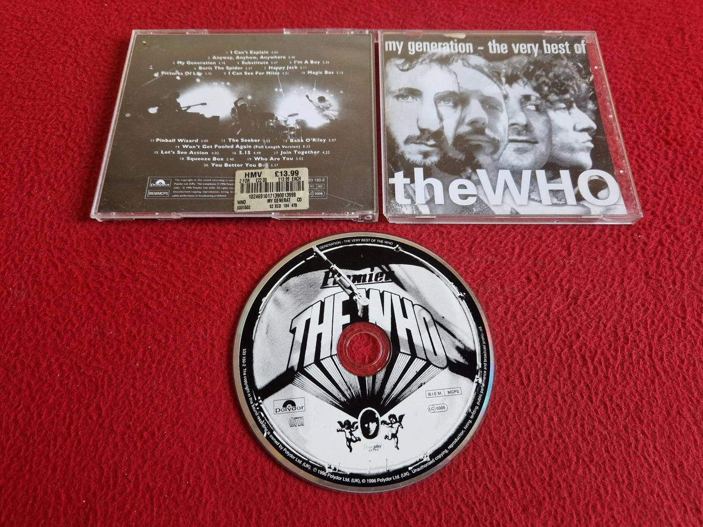 THE WHO MY GENERATION THE VERY BEST OF CD