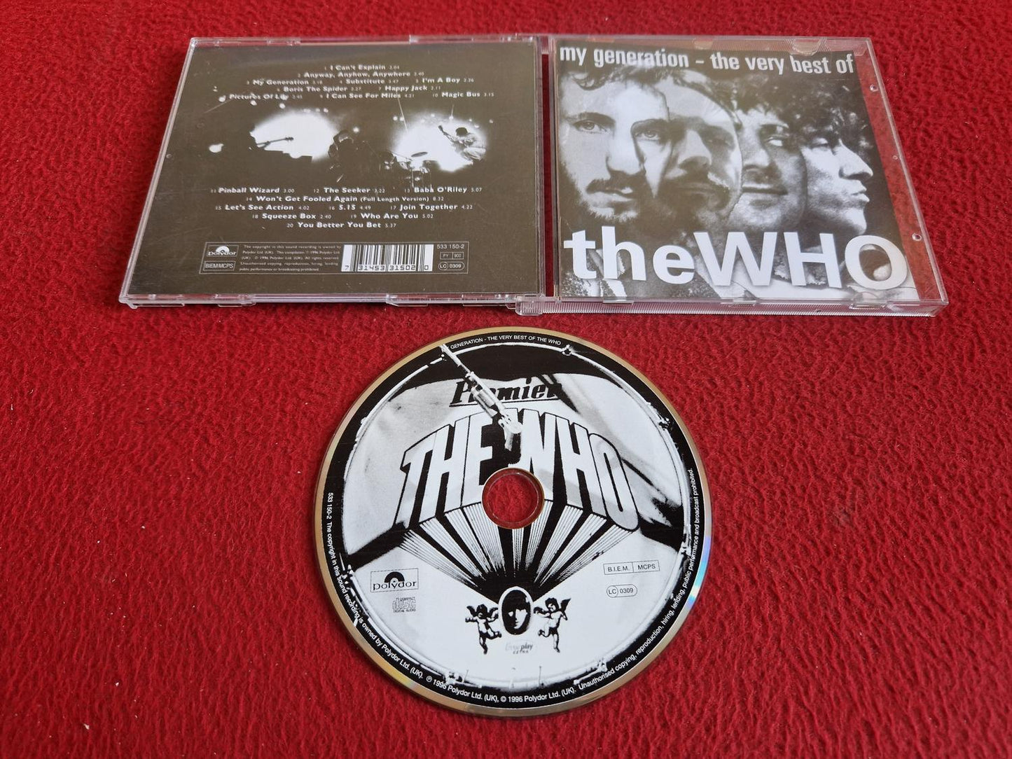 THE WHO MY GENERATION THE VERY BEST OF CD