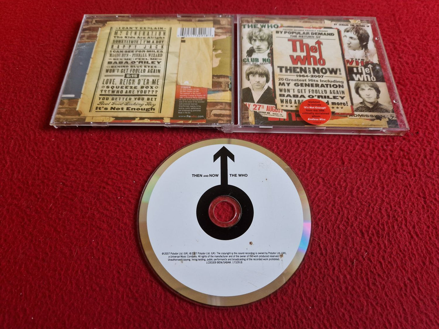 THE WHO THEN AND NOW 1964 - 2007 CD