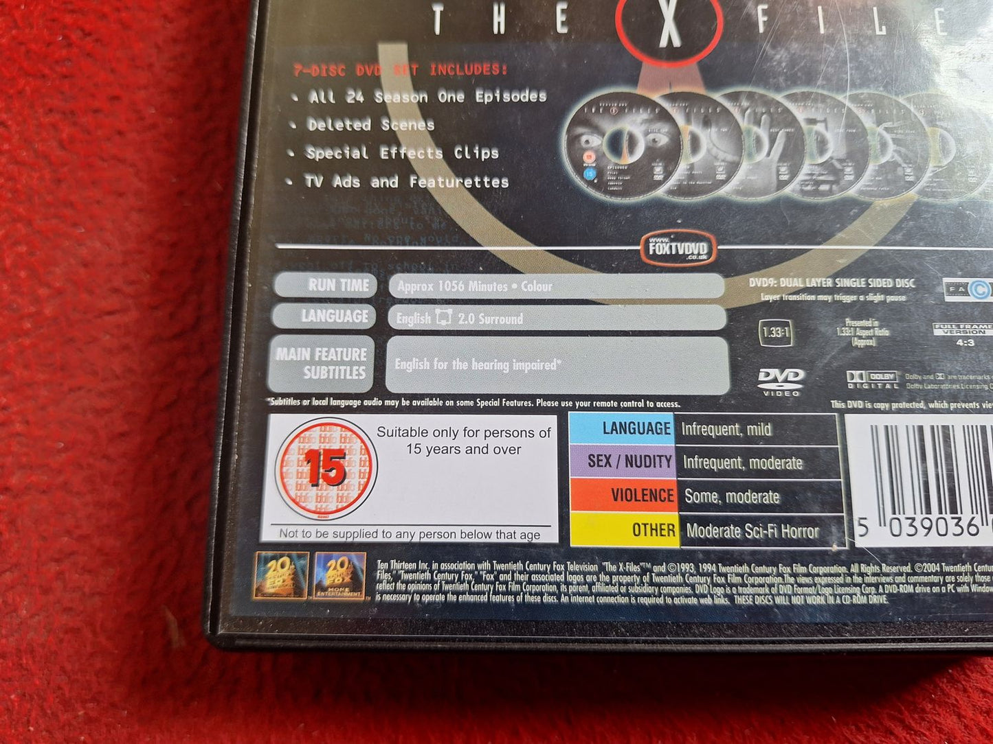 THE X-FILES SEASON 1 BOX DVD