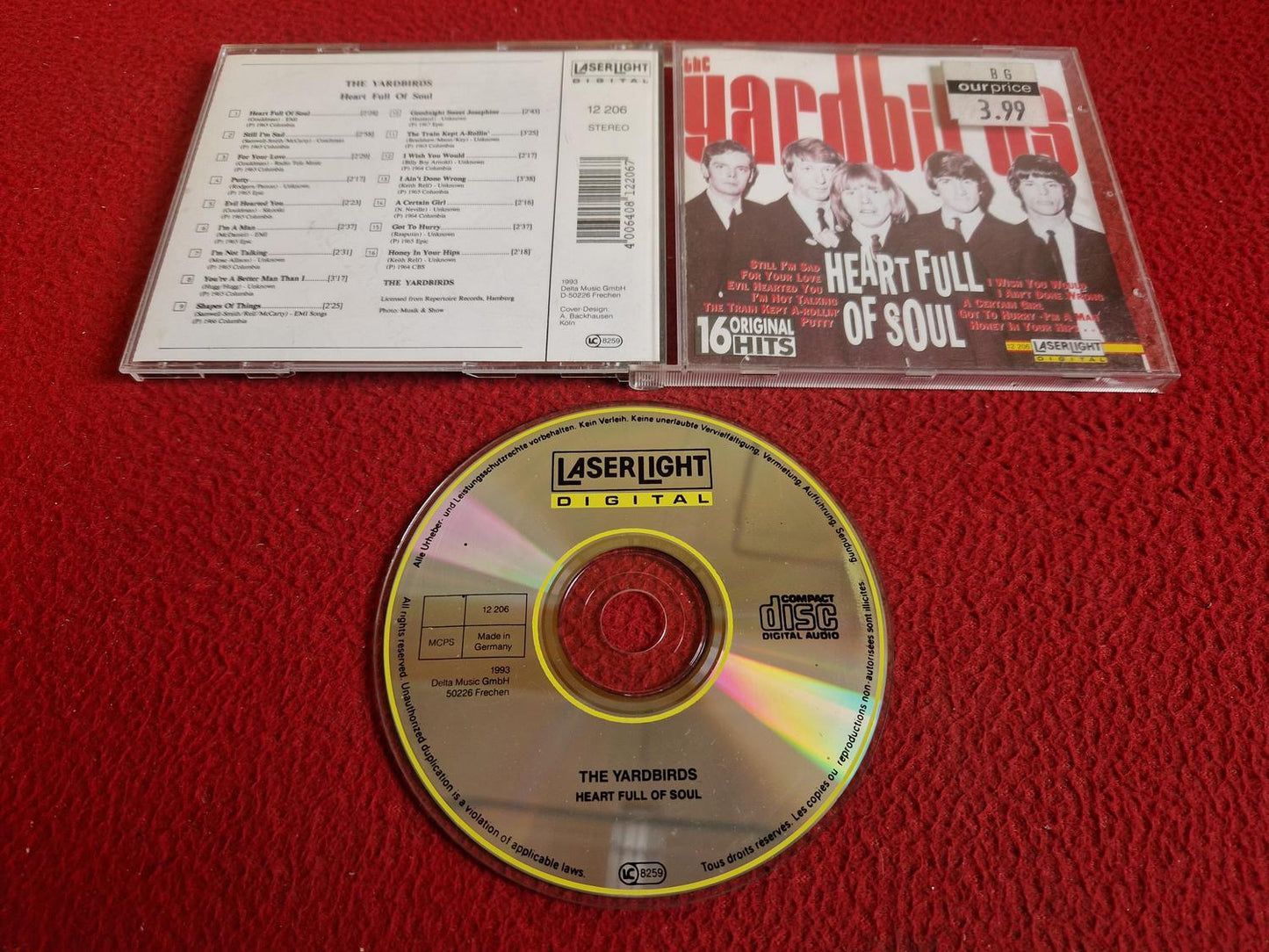 THE YARDBIRDS HEART FULL OF SOUL CD