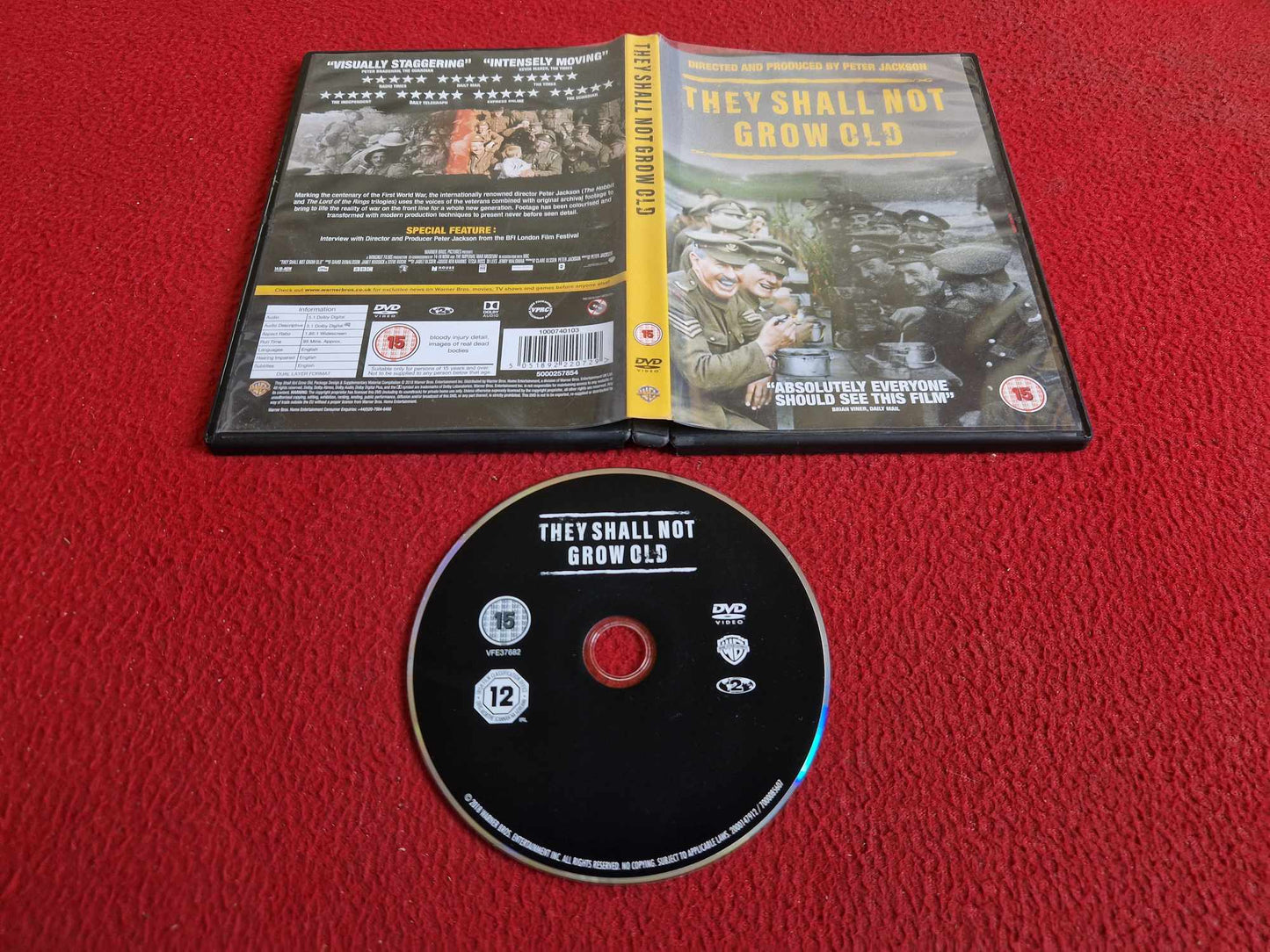 THEY SHALL NOT GROW OLD DVD