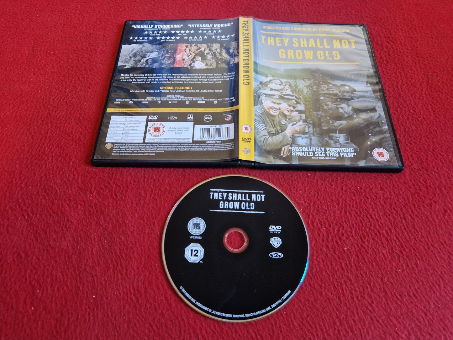 THEY SHALL NOT GROW OLD DVD