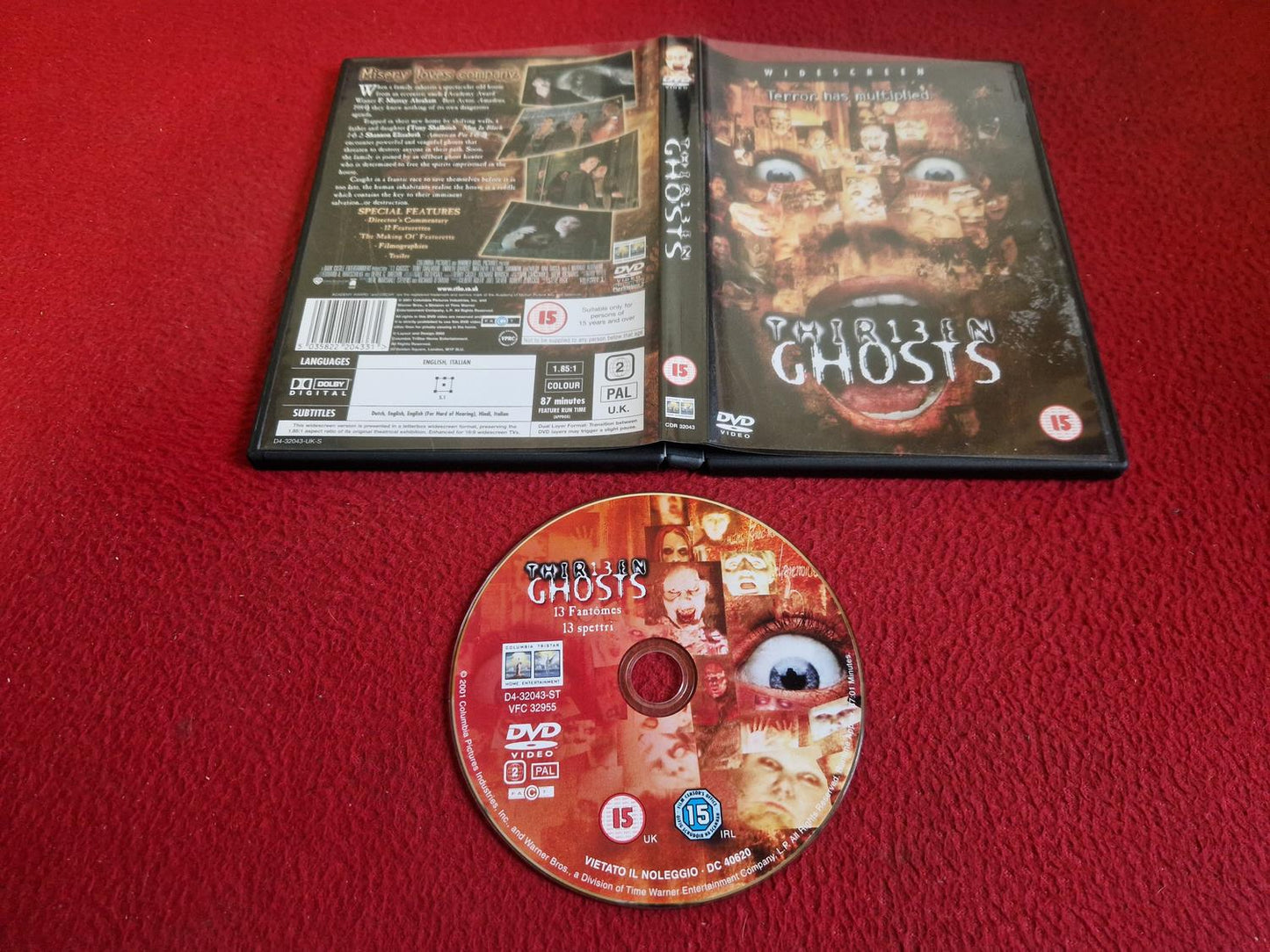 THIRTEEN GHOSTS DVD