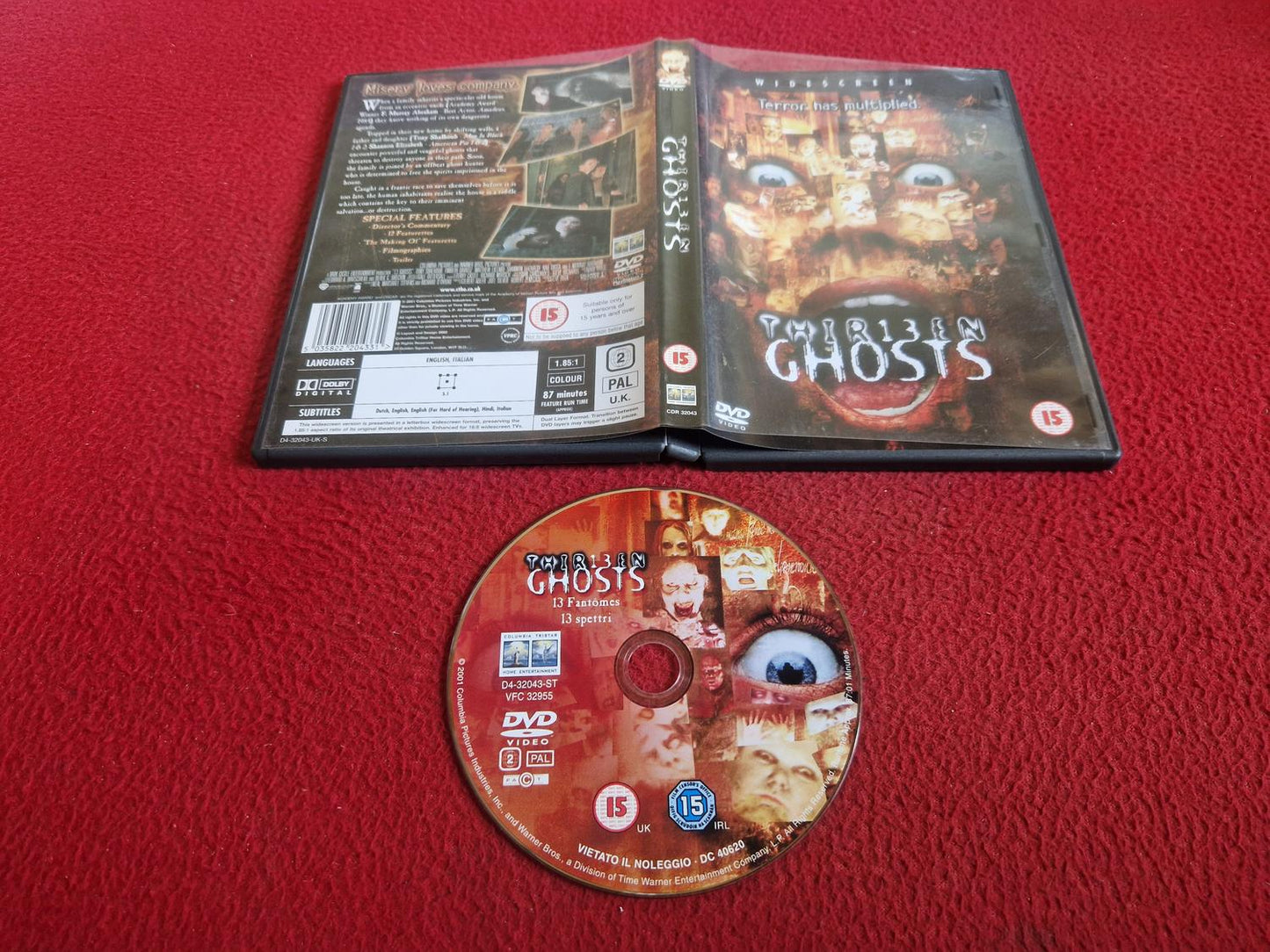 THIRTEEN GHOSTS DVD
