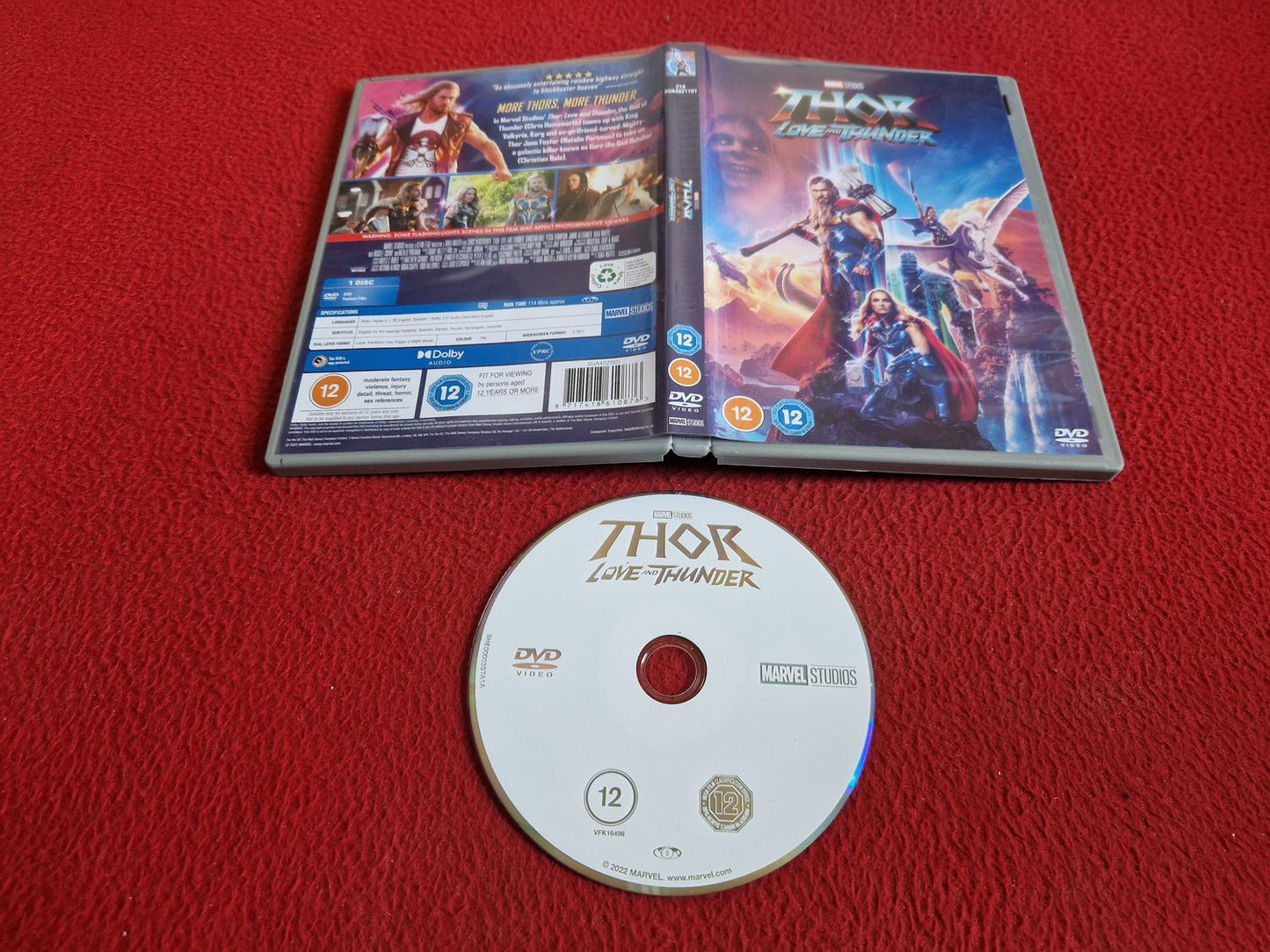 THOR LOVE AND THUNDER DVD
