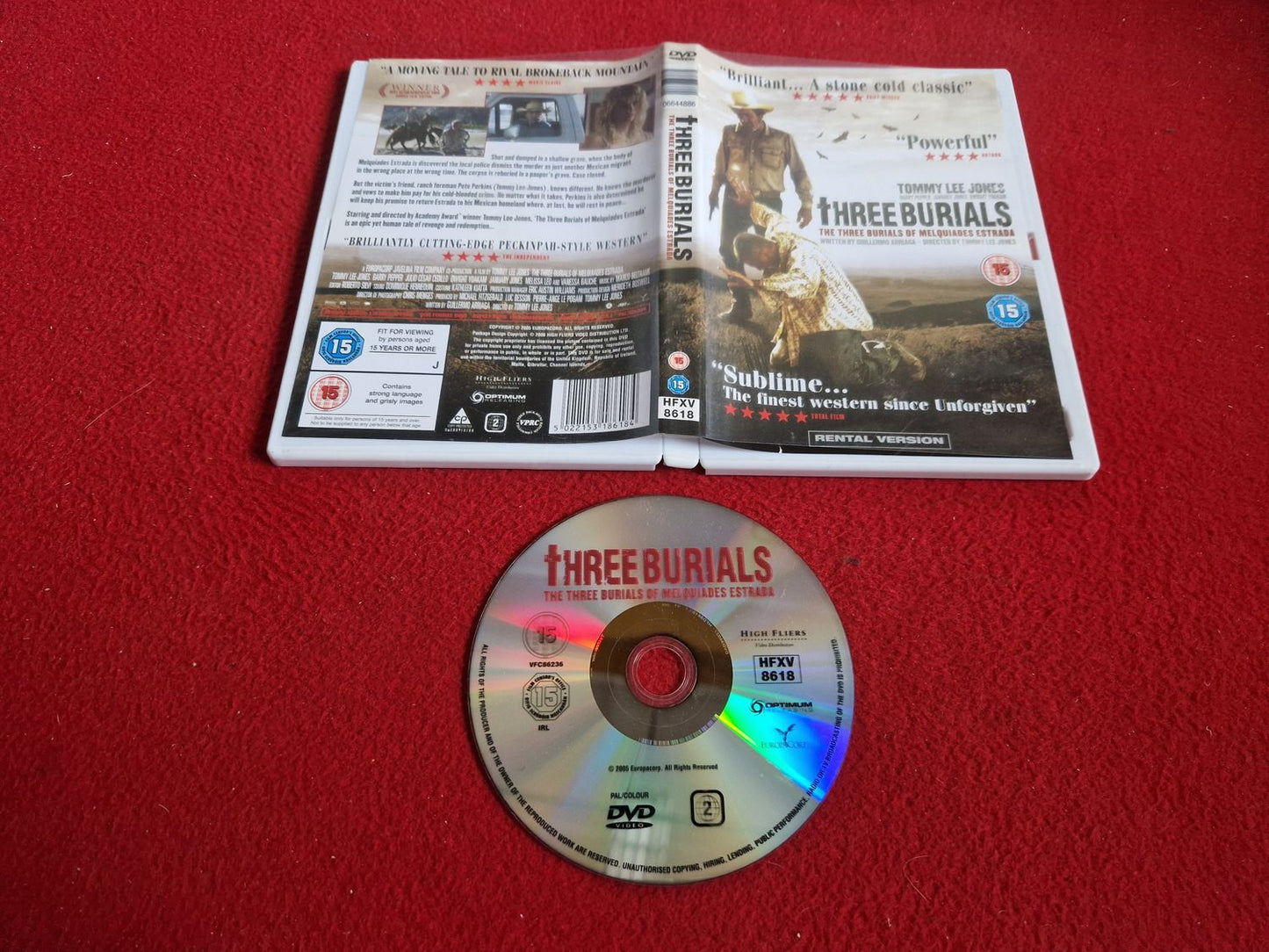 THREE BURIALS DVD
