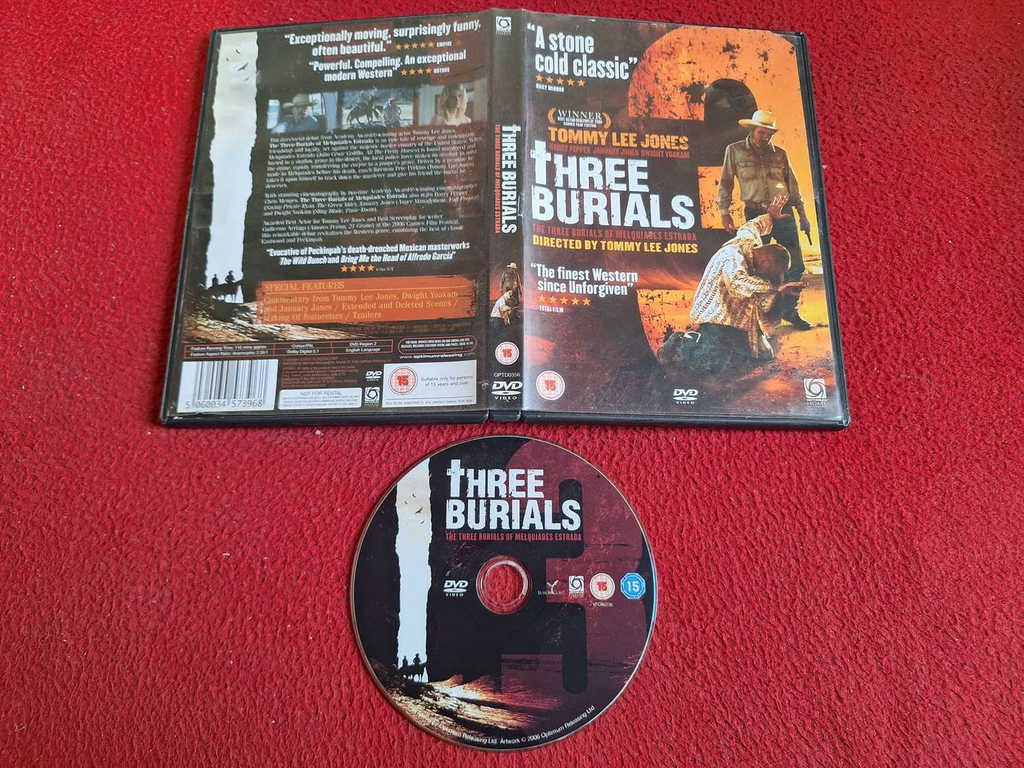 THREE BURIALS DVD