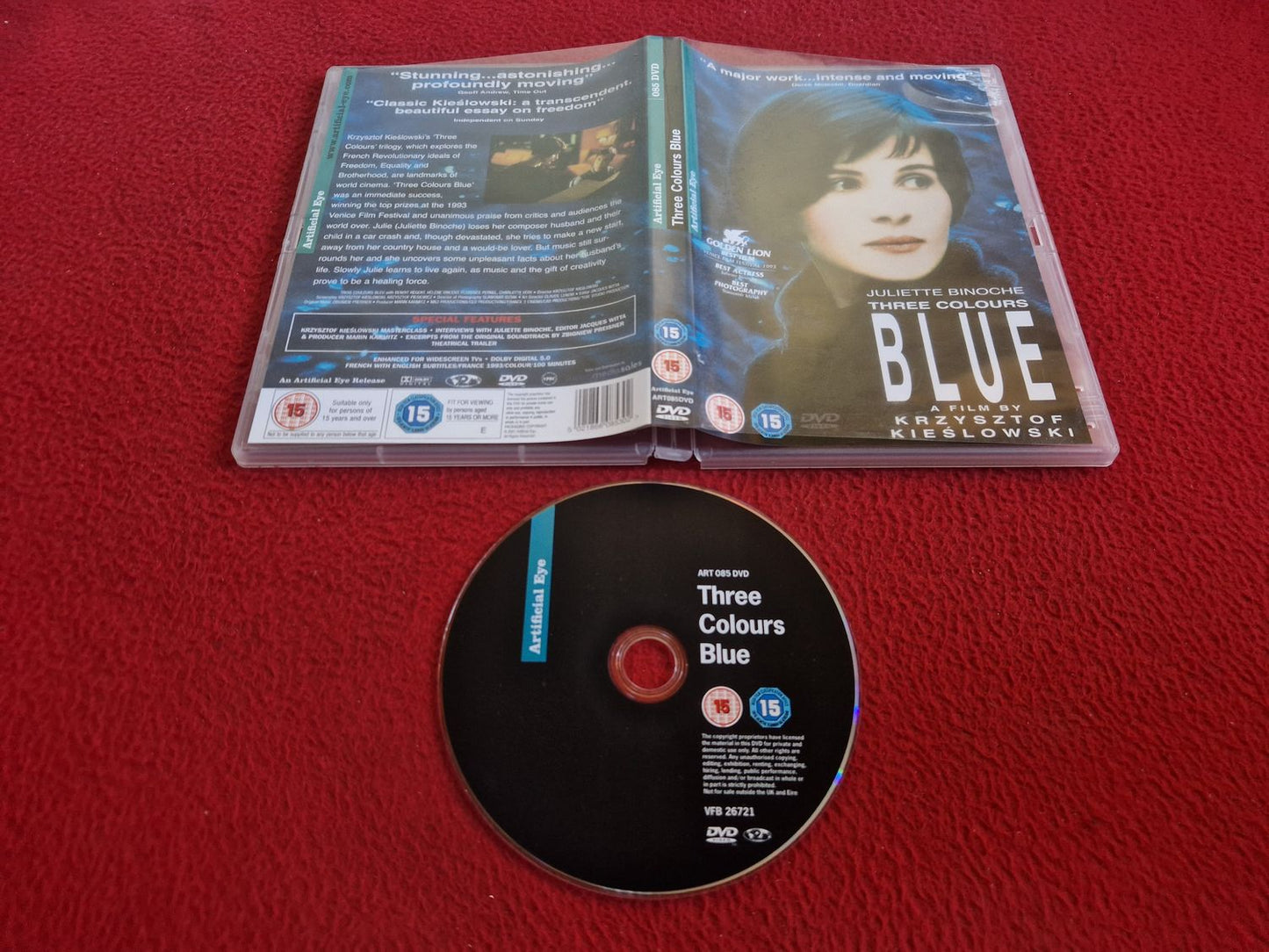 THREE COLOURS BLUE DVD