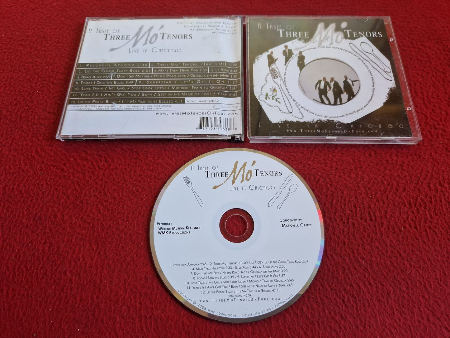 THREE MO TENORS A TASTE OF THREE MO TENORS LIVE IN CHICAGO CD