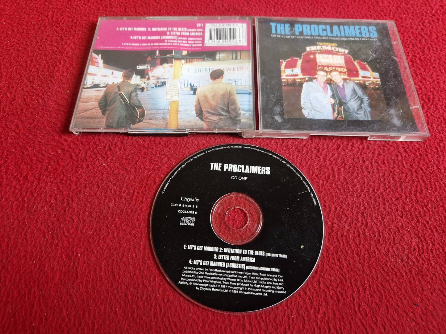 THR PROCLAIMERS CD 1 OF A 2 CD SET
