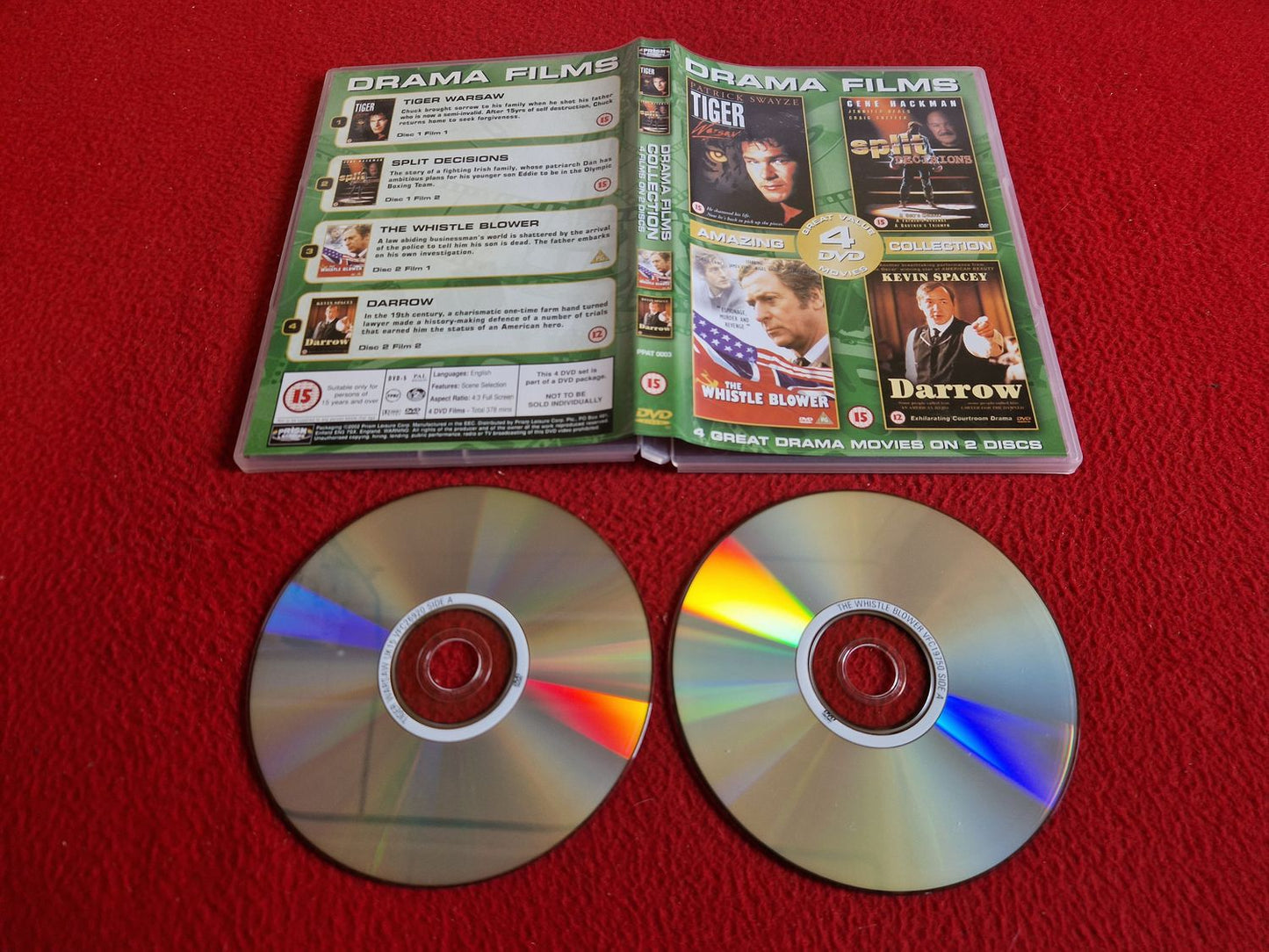 TIGER WARSAW / SPLIT DECISIONS / THE WHISTLE BLOWER / DARROW DVD