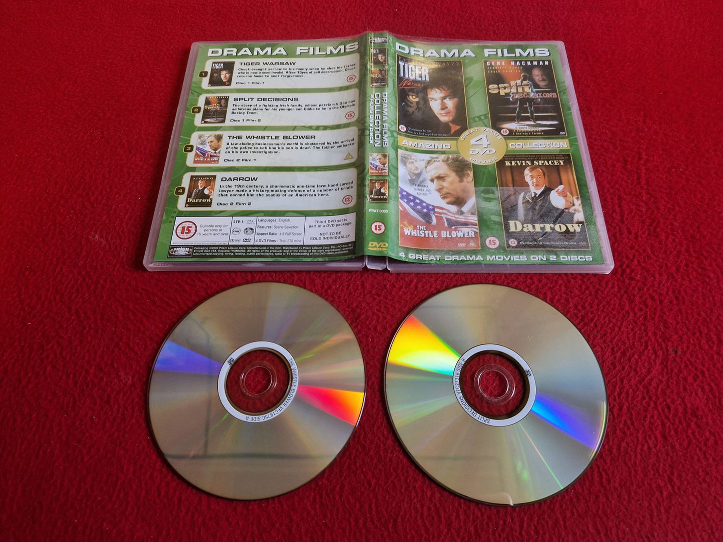 TIGER WARSAW / SPLIT DECISIONS / THE WHISTLE BLOWER / DARROW DVD