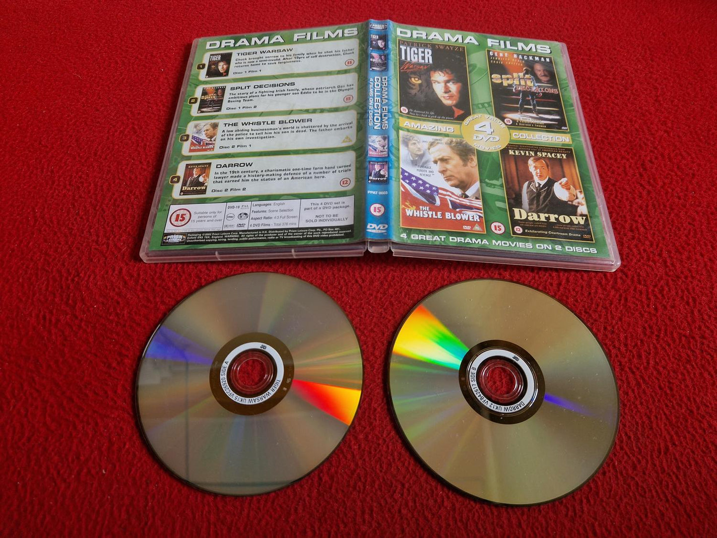 TIGER WARSAW / SPLIT DECISIONS / THE WHISTLE BLOWER / DARROW DVD