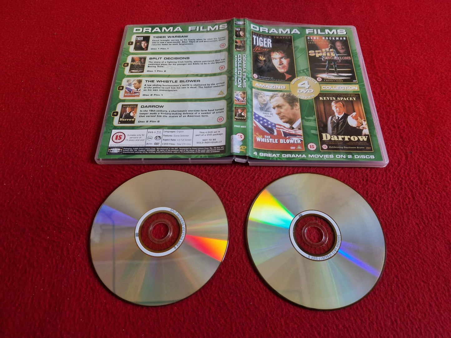 TIGER WARSAW / SPLIT DECISION / THE WHISTLE BLOWER / DARROW DVD