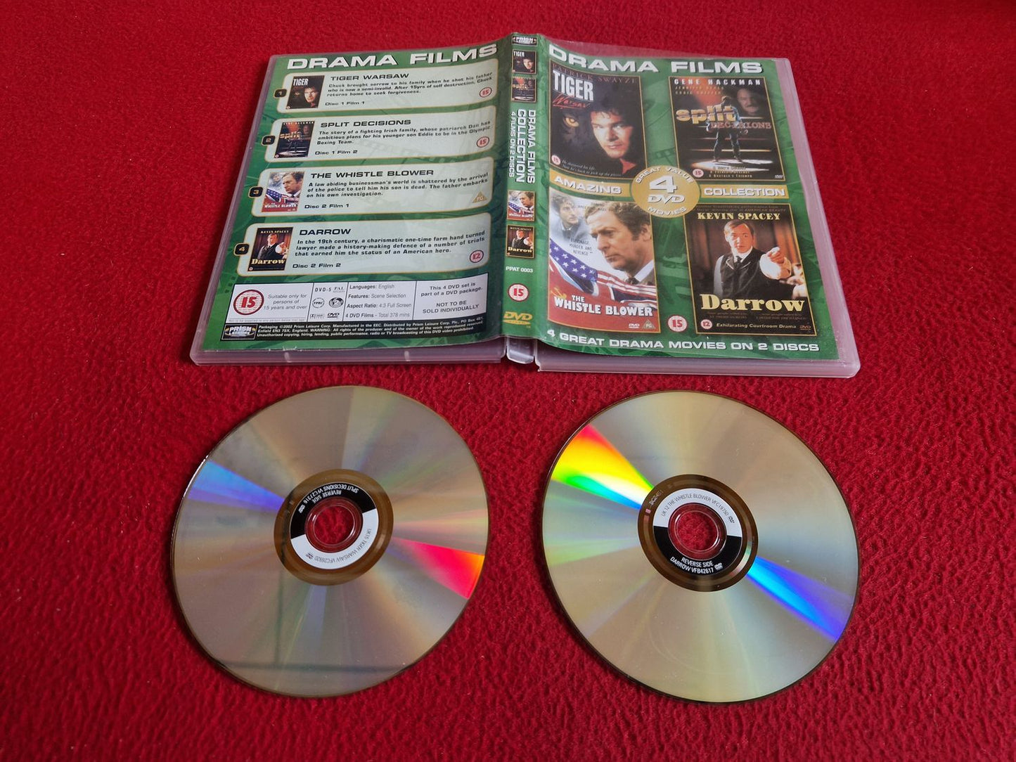 TIGER WARSAW / SPLIT DECISION / THE WHISTLE BLOWER / DARROW DVD