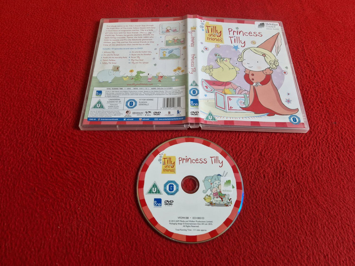 TILLY AND FRIENDS PRINCESS TILLY DVD