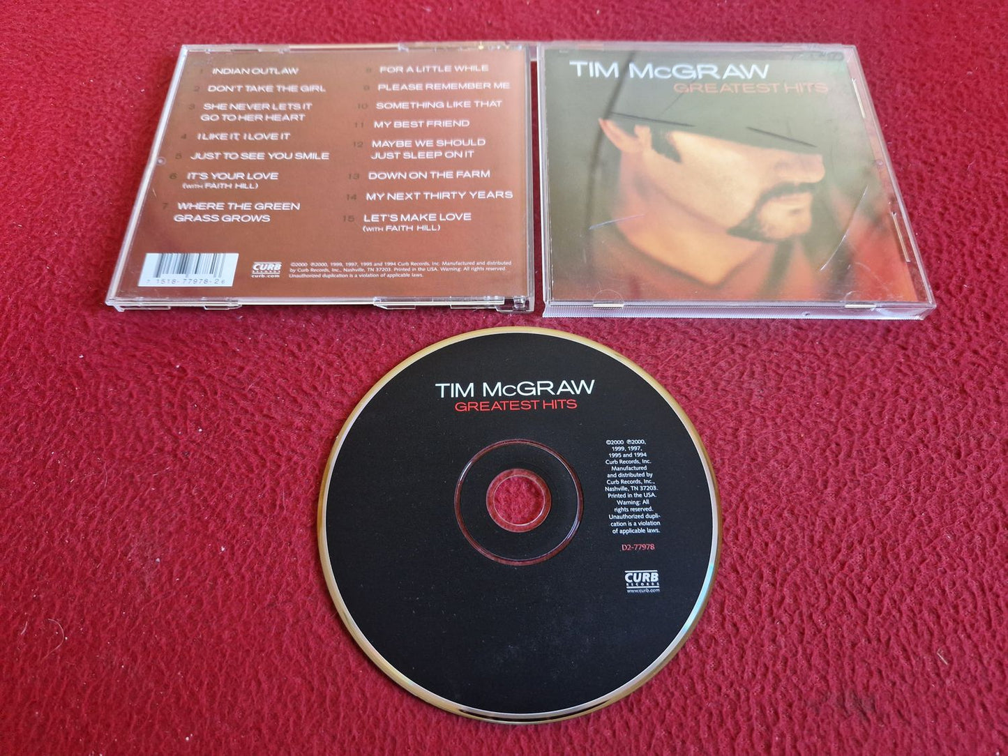 TIM MCGRAW GREATEST HITS CD