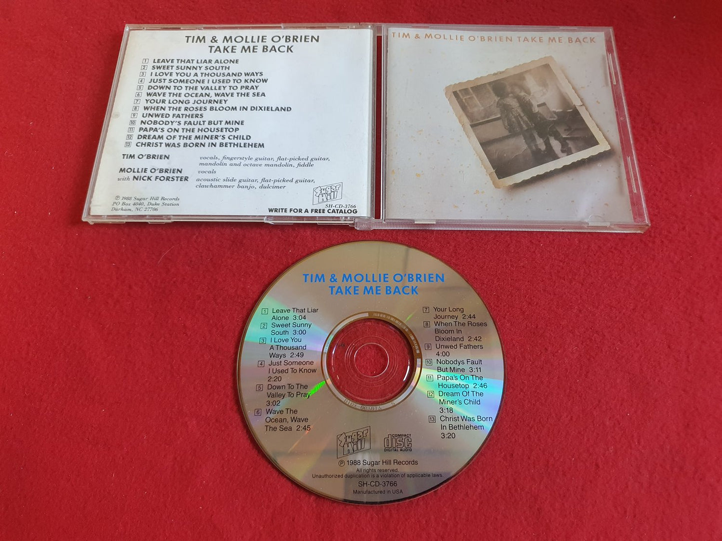 TIM & MOLLIE O'BRIEN TAKE ME BACK till CD