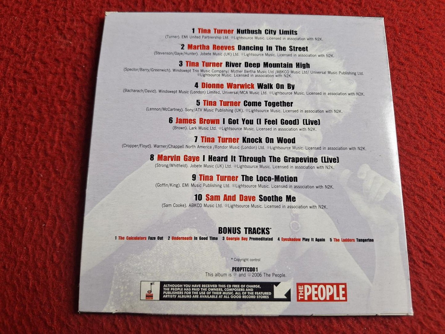 TINA TURNER mfl TINA & FRIENDS [ THE PEOPLE ] CD