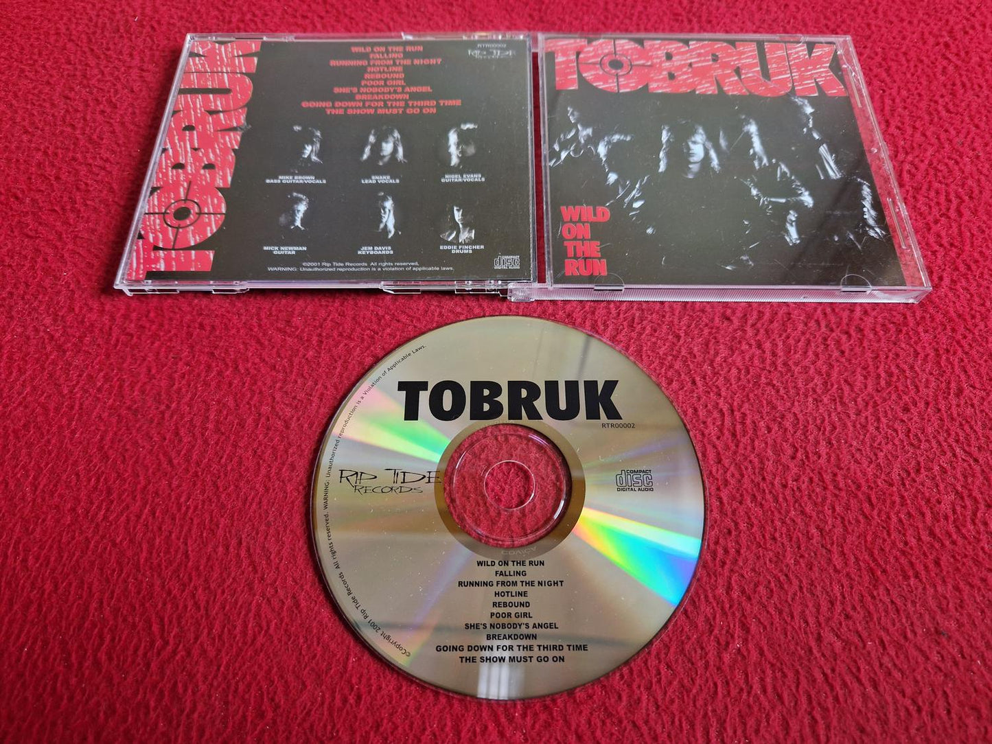 TOBRUK WILD ON THE RUN CD