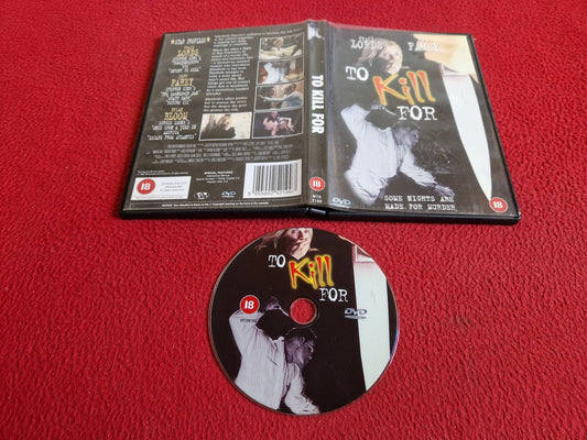 TO KILL FOR DVD